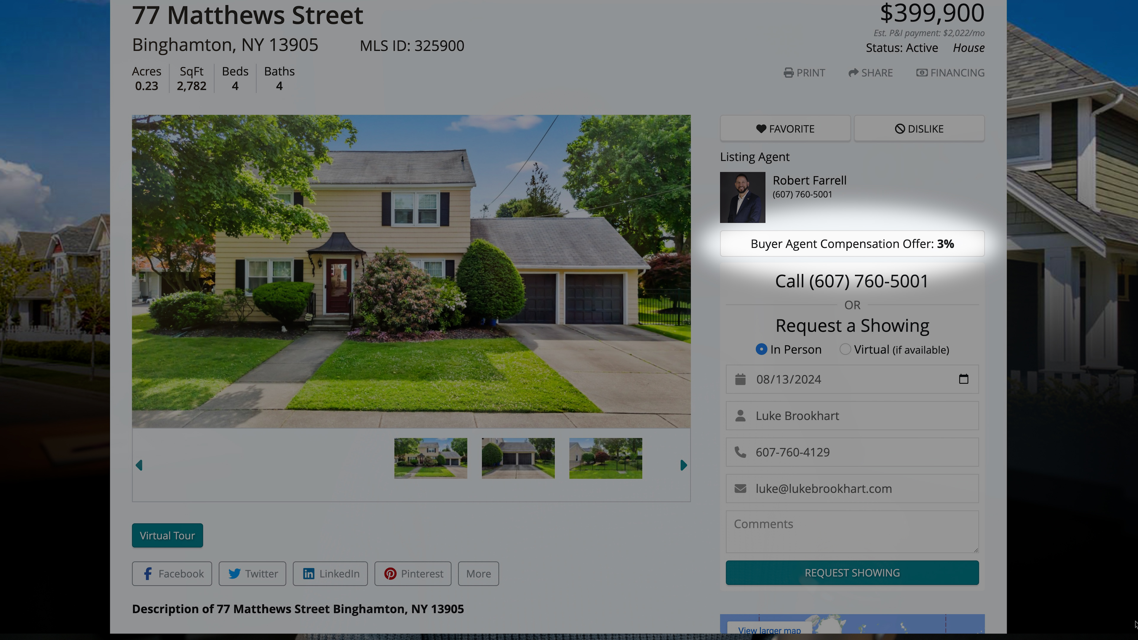 Listing Details - Buyer Agent Compensation Offer