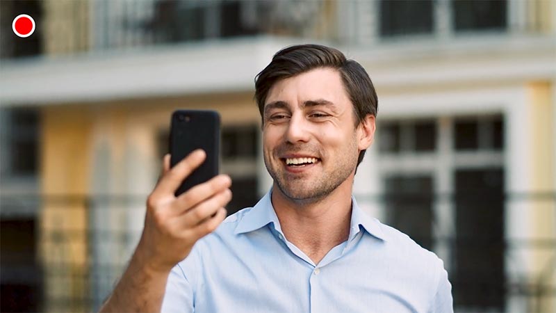 Agent Recording a Video Email